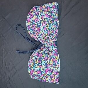 Firefly Multi-Color Floral Underwire Bandeau Style Bikini Top Size XL
